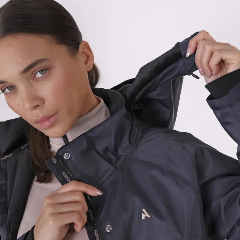 Shires Aubrion React Ladies Long Waterproof Coat - Shadow-3