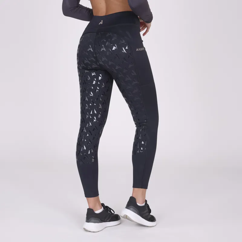 Shires Aubrion React Winter Riding Tights - Shadow-6