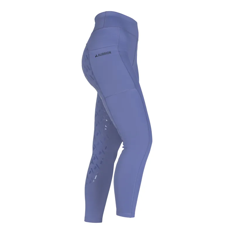 Shires Aubrion React Winter Riding Tights - Sky