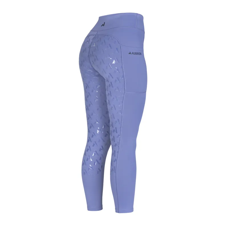 Shires Aubrion React Winter Riding Tights - Sky-4