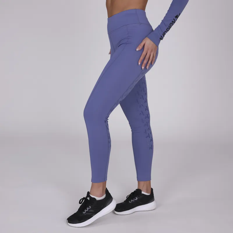 Shires Aubrion React Winter Riding Tights - Sky-5