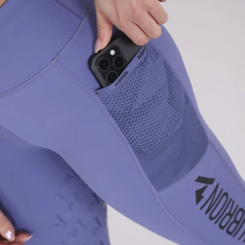 Shires Aubrion Non-Stop Riding Tights - Sky-5