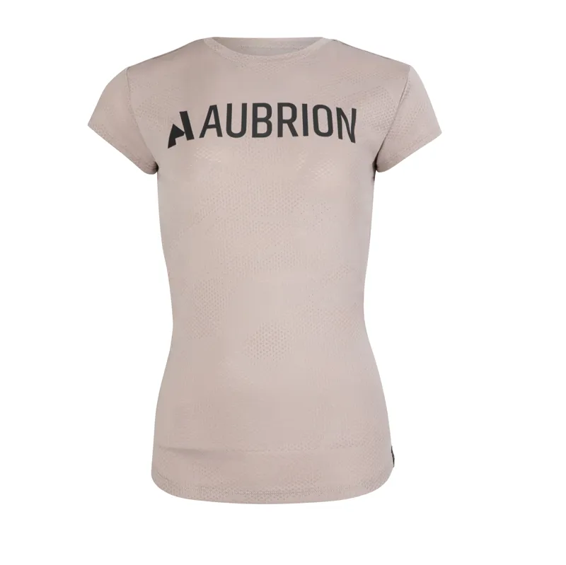 Shires Aubrion React Children's Tech T-Shirt - Sand