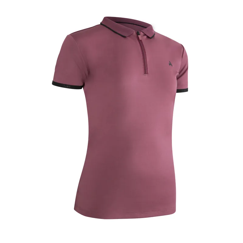 Shires Aubrion React Children's Tech Polo - Mauve-2