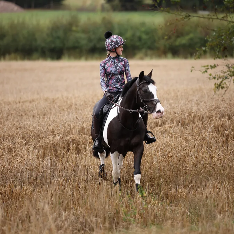 Shires Aubrion React Children's Long Sleeve Base Layer - Abstract-4