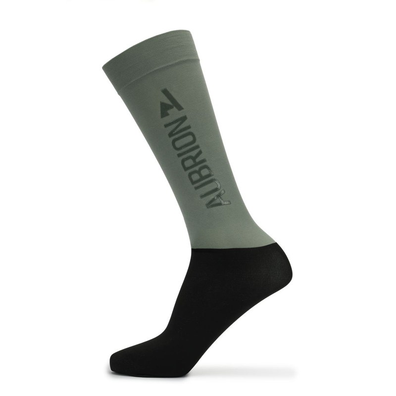 Shires Aubrion React Perfomance Socks - Young Rider SAGE one - 10.5-uk 3 1/2-1