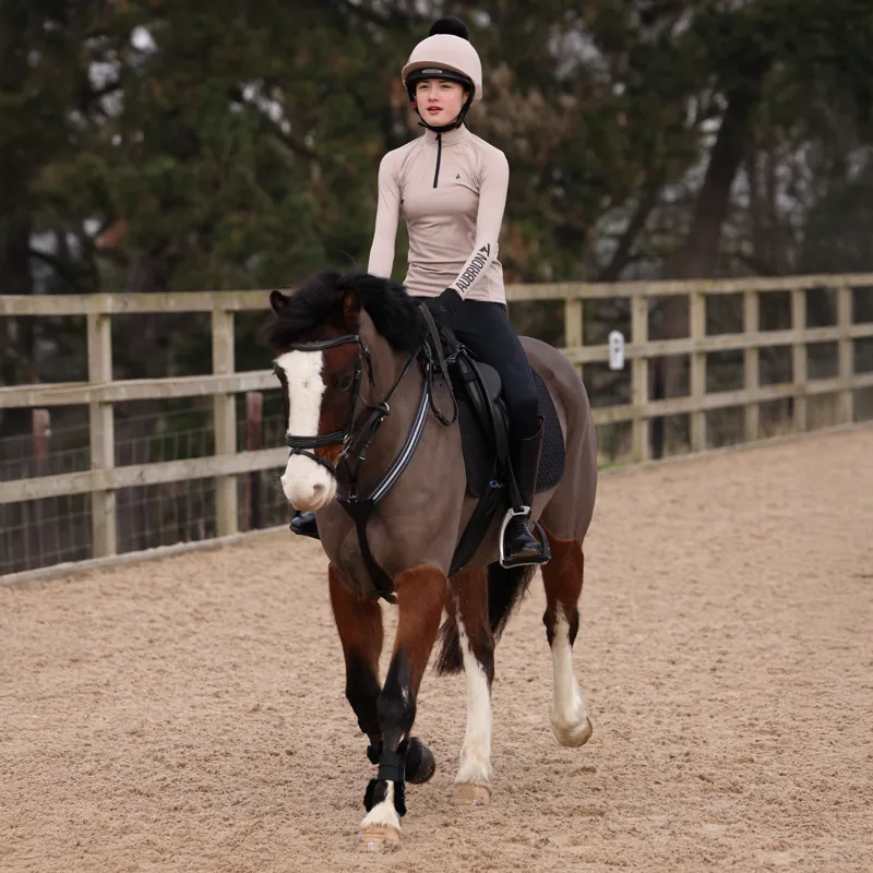 Shires Aubrion React Children's Winter Base Layer - Sand-7