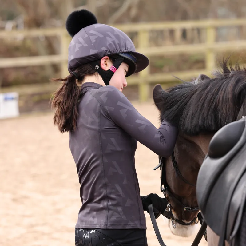 Shires Aubrion React Children's Winter Base Layer - Shadow-9