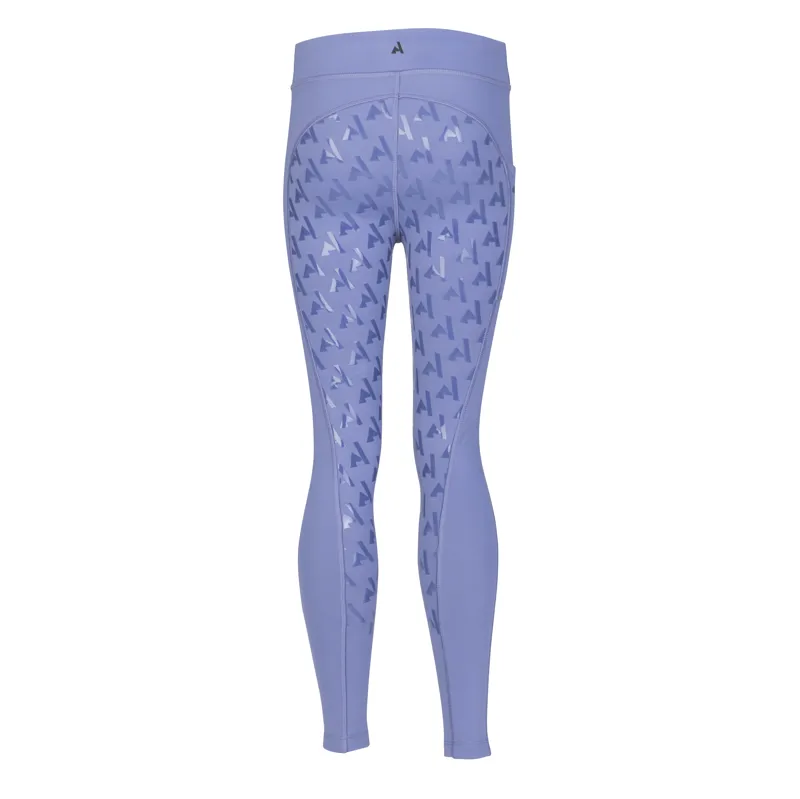 Shires Aubrion React Winter Children's Riding Tights - Sky-2