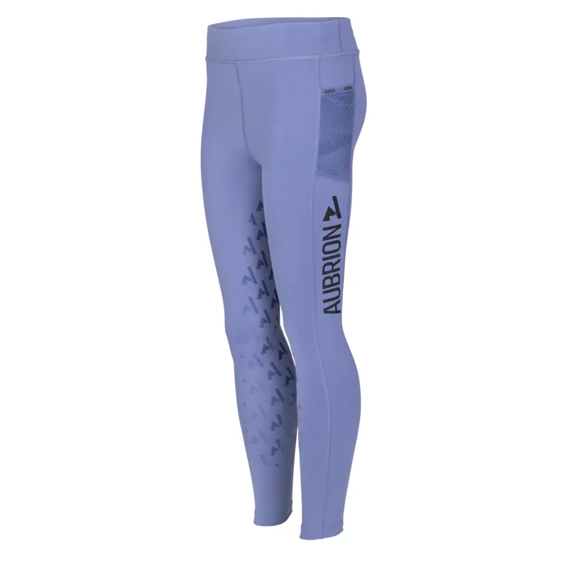 Shires Aubrion React Children's Non-Stop Riding Tights - Sky