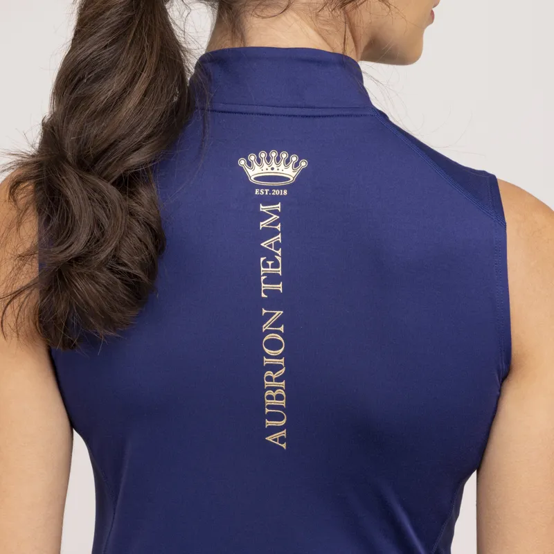 Shires Aubrion Team Ladies Sleeveless Base Layer - Midnight-2