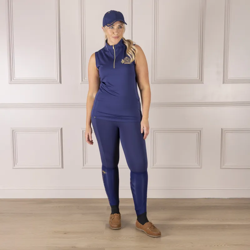 Shires Aubrion Team Ladies Sleeveless Base Layer - Midnight-4
