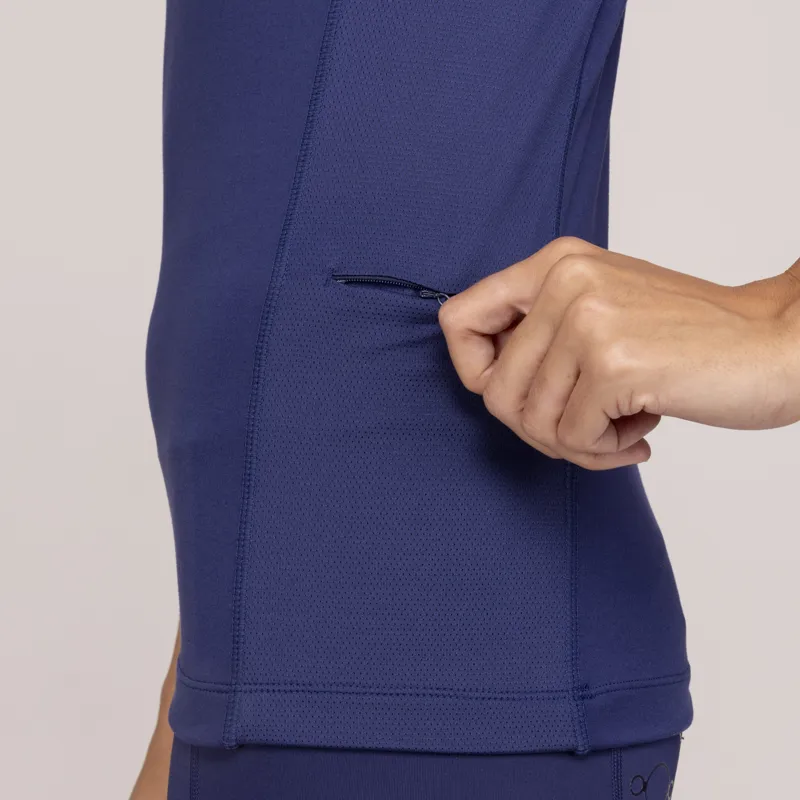 Shires Aubrion Team Ladies Short Sleeve Base Layer - Midnight-4