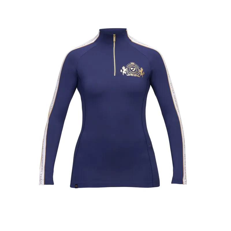Shires Aubrion Team Ladies Long Sleeve Base Layer - Midnight