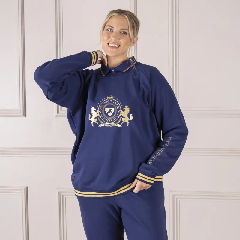Shires Aubrion Team Ladies Sweatshirt - Midnight-2