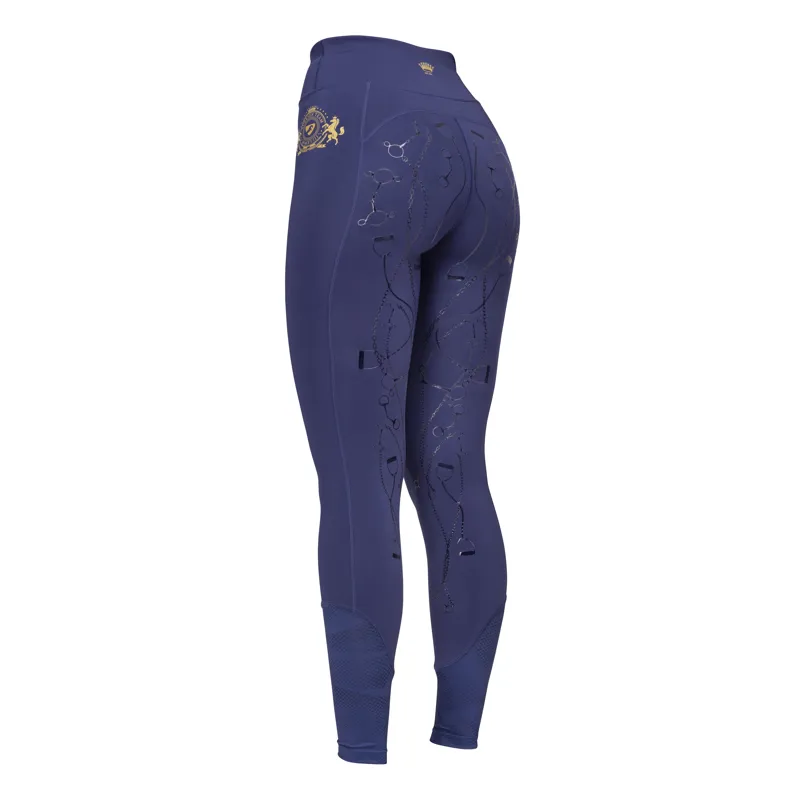 Shires Aubrion Team Ladies Riding Tights - Midnight-3
