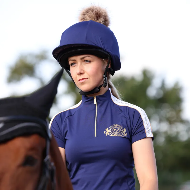 Shires Aubrion Team Hat Silk - Midnight-5