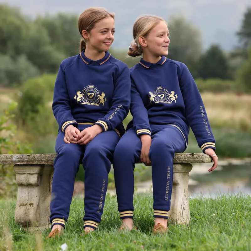 Shires Aubrion Team Children's Sweatshirt - Midnight-2