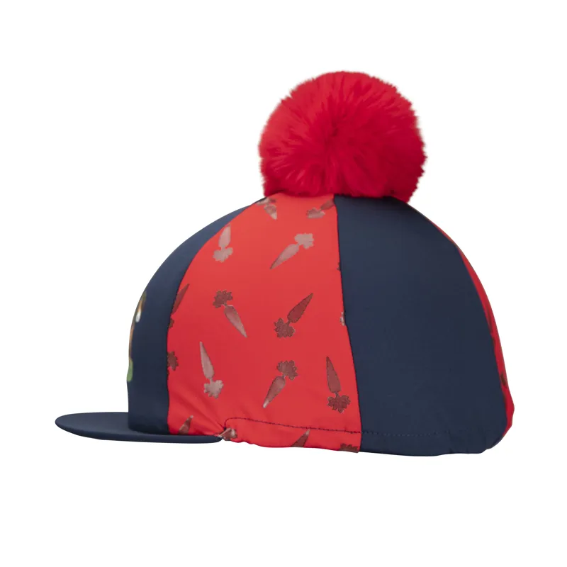 Shires Winnie and Me Hat Silk - Navy/Red-2