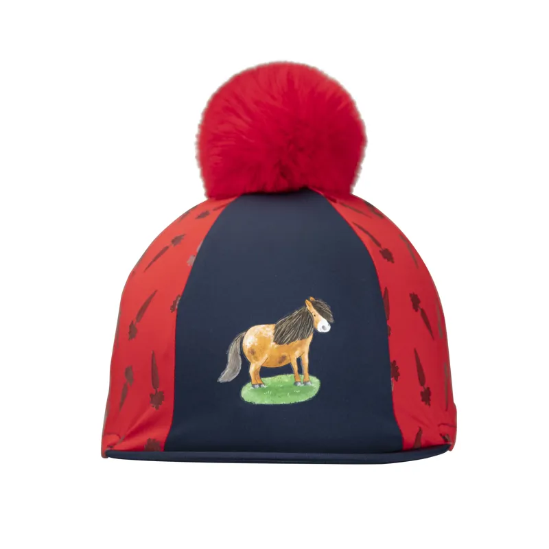 Shires Winnie and Me Hat Silk - Navy/Red-3