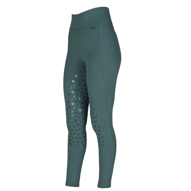 Shires Aubrion Eltar Riding Tights - Green-2