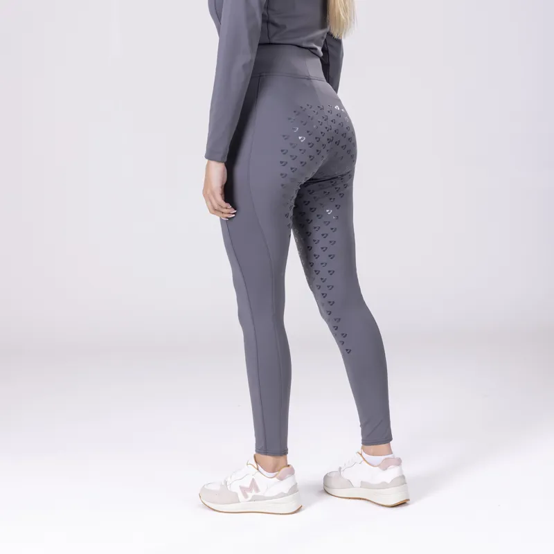 Shires Aubrion Eltar Riding Tights - Grey-9
