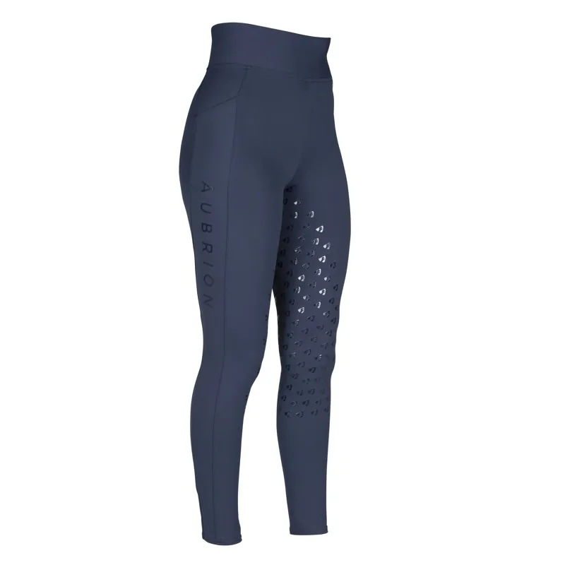 Shires Aubrion Eltar Riding Tights - Navy-1