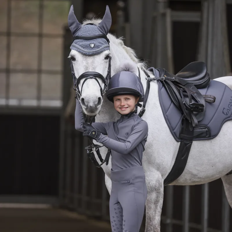 Shires Aubrion Eltar Children's Base Layer - Grey-1
