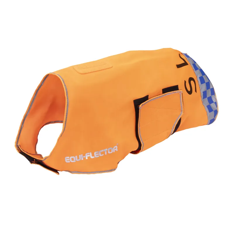 Shires EQUI-FLECTOR Reflective Mesh Dog Coat - Orange-1