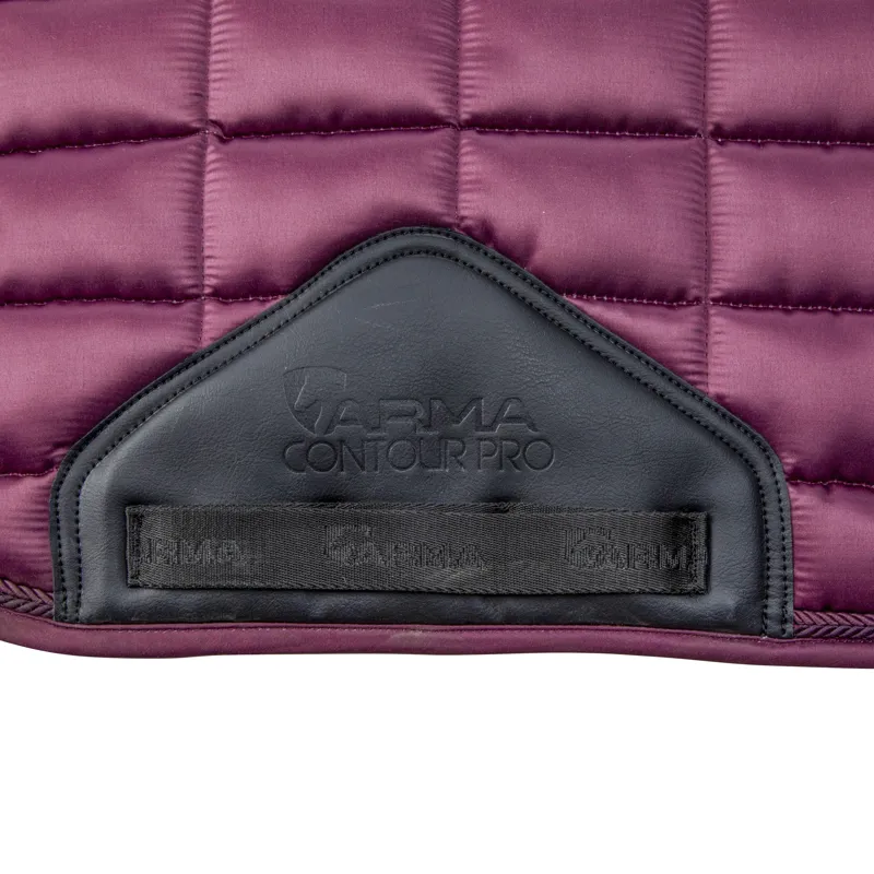 Shires ARMA Eltar Satin Saddlecloth - Black Cherry-3