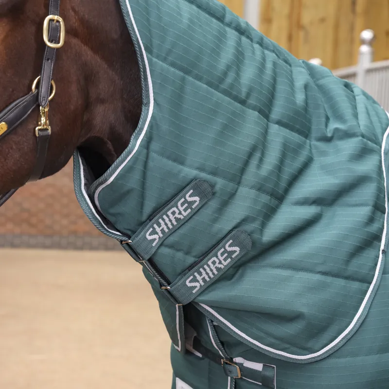 Shires Tempest Original 200g Stable Rug and Neck Set - Emerald-4