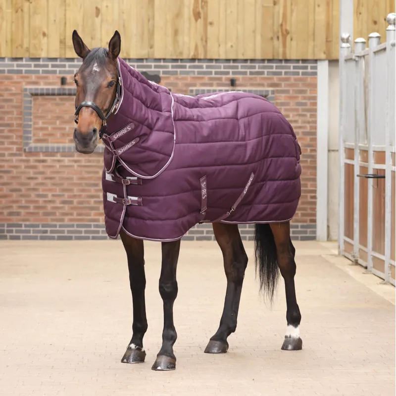 Shires Tempest Original 300g Stable Rug and Neck Set - Burgundy