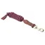 Shires Velociti Lusso Leather Lead Rope - Burgundy
