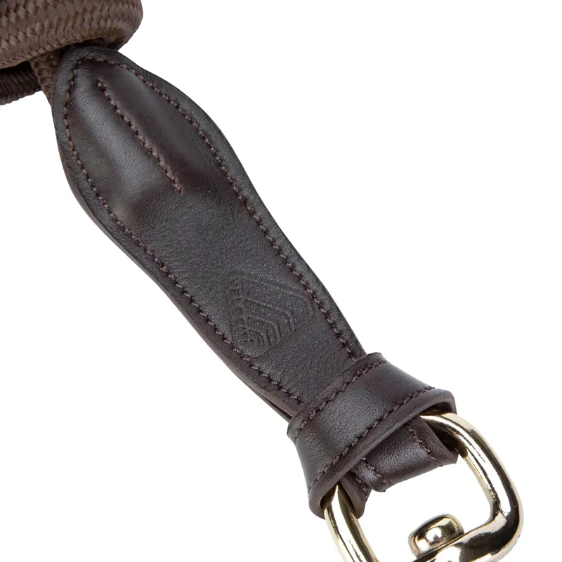 Shires Velociti LUSSO Leather Lead Rope - HAVANA - 2m-4
