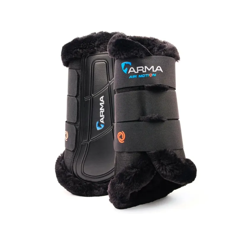 Shires ARMA Air Motion SupaFleece Brushing Boots - Black