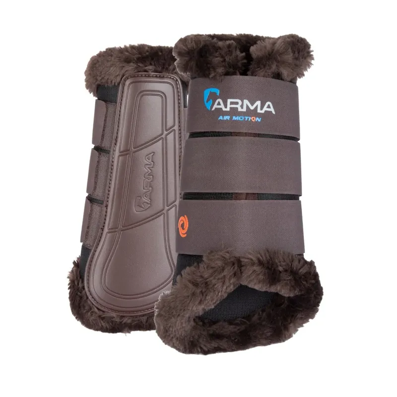 Shires ARMA Air Motion SupaFleece Brushing Boots - Brown