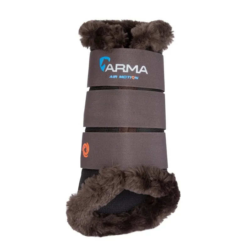 Shires ARMA Air Motion SupaFleece Brushing Boots - Brown-3