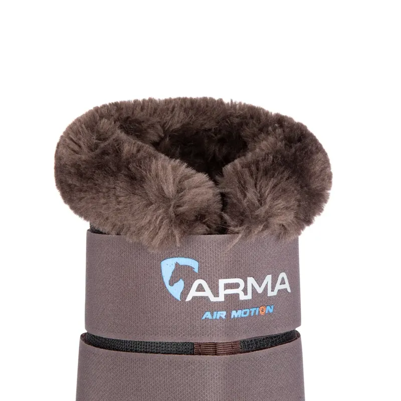 Shires ARMA Air Motion SupaFleece Brushing Boots - Brown-5