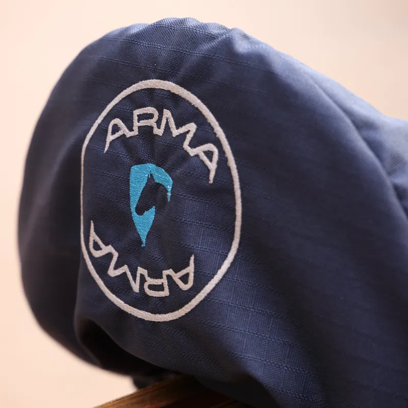 Shires ARMA Waterproof Fleece Lined Saddle Cover - Navy-2