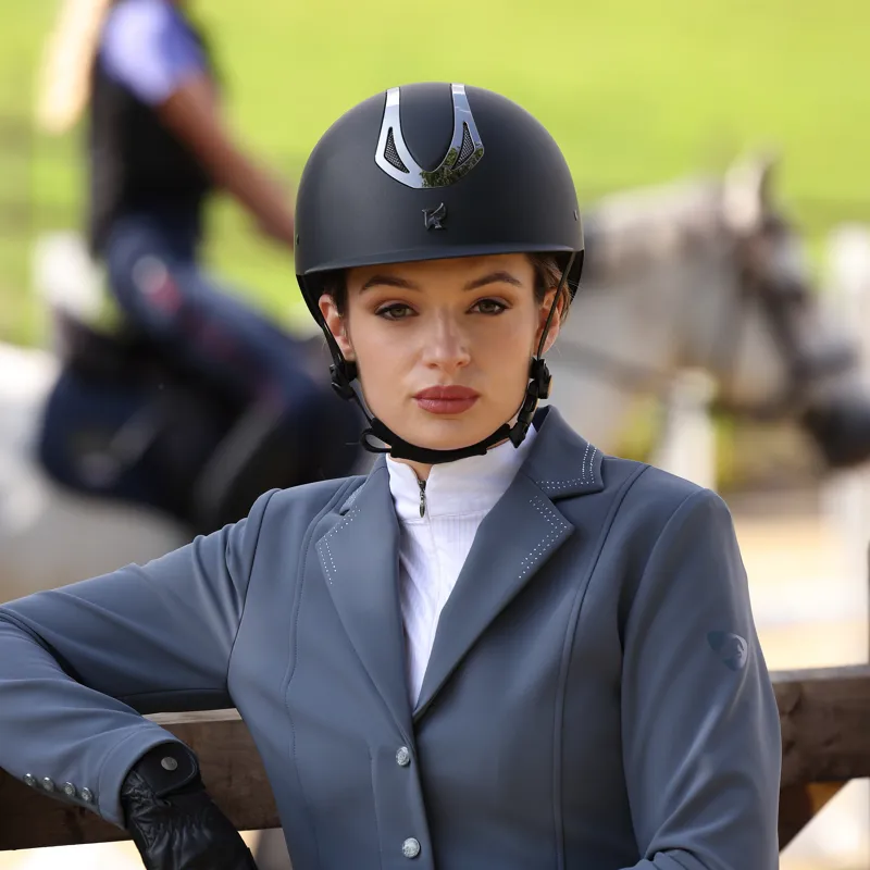 Shires Karben Sonic ID Riding Hat - Black-10