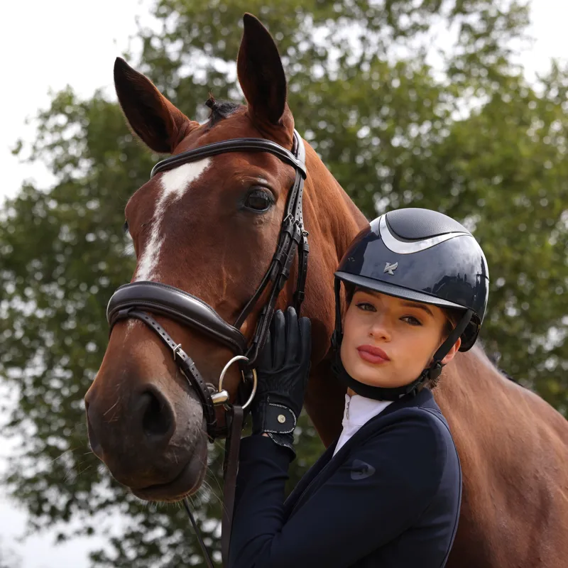 Shires Karben Carey Ellipse SP Riding Hat - Navy-10