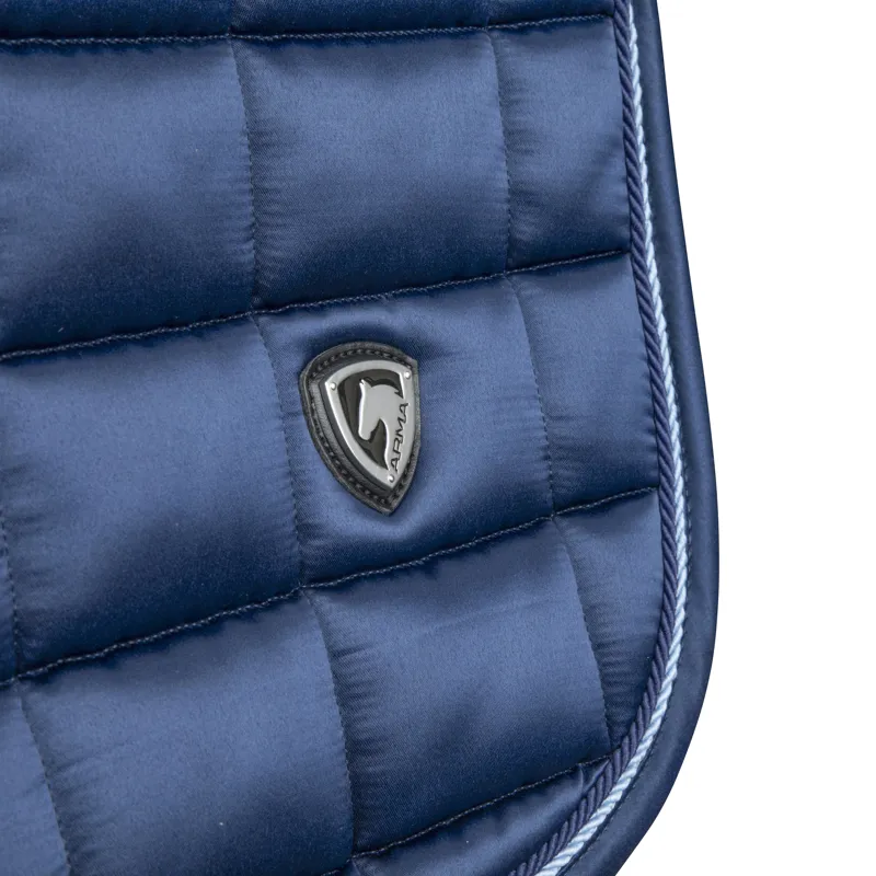 Shires ARMA Eltar Satin Jump Saddlecloth - Navy-4
