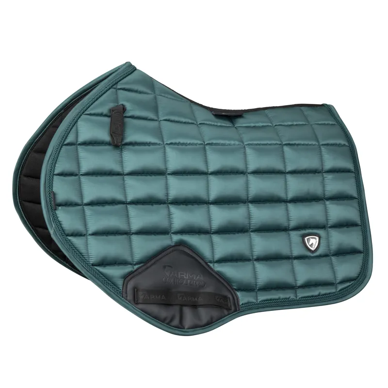 Shires ARMA Eltar Satin Jump Saddlecloth - Green