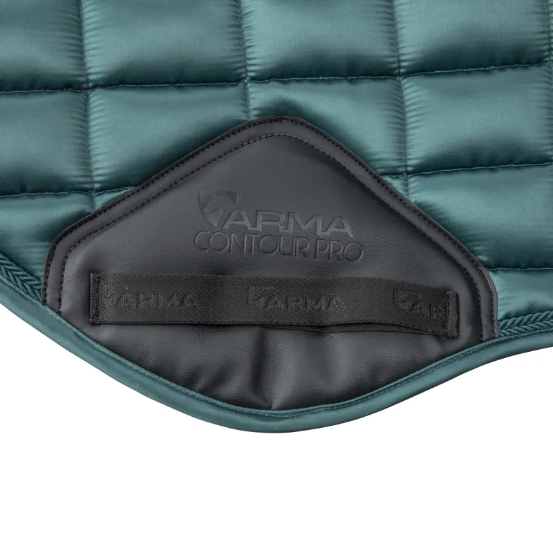 Shires ARMA Eltar Satin Jump Saddlecloth - Green-4