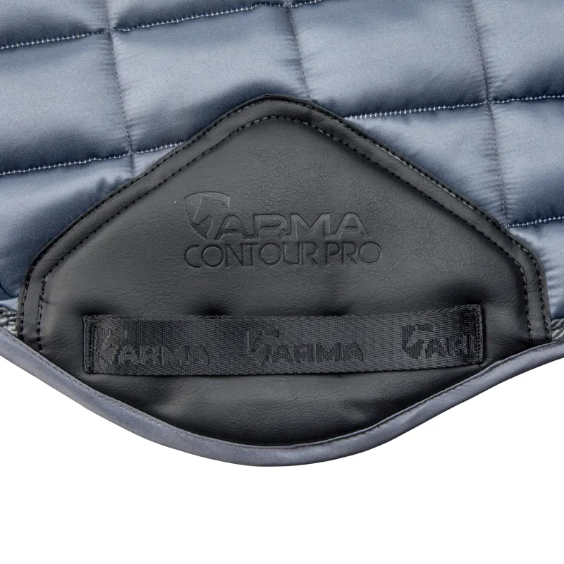 Shires ARMA Eltar Satin Jump Saddlecloth - Grey-4