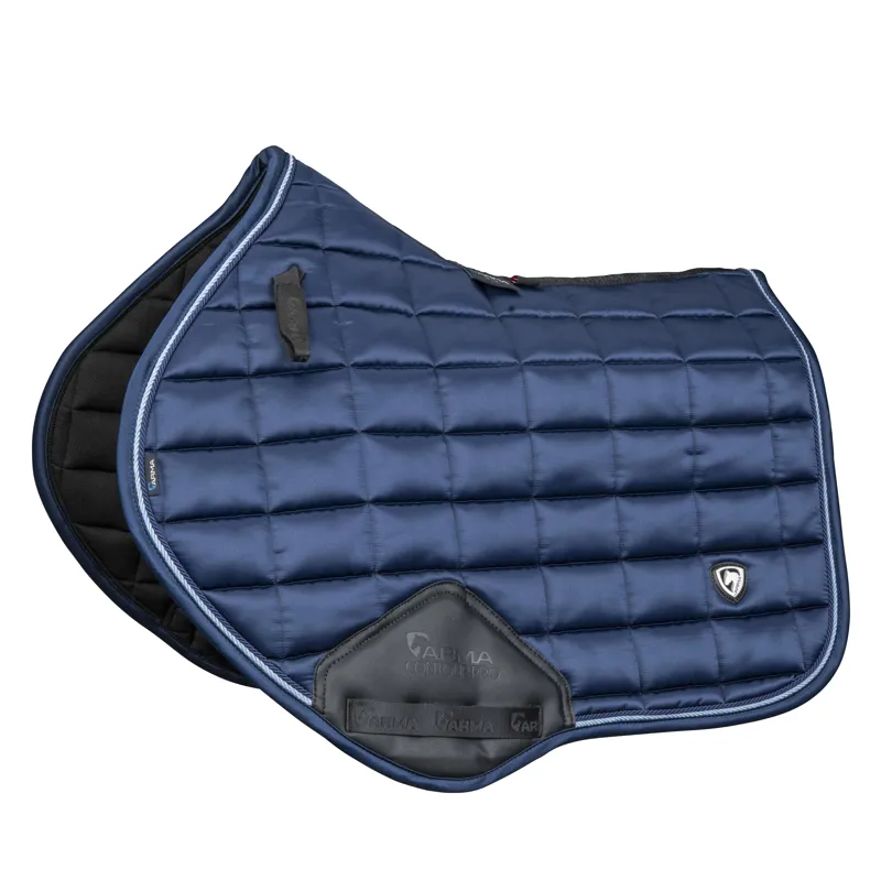 Shires ARMA Eltar Satin Jump Saddlecloth - Navy