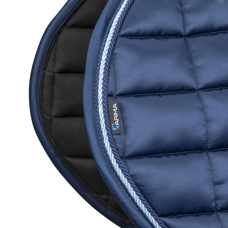 Shires ARMA Eltar Satin Jump Saddlecloth - Navy-2