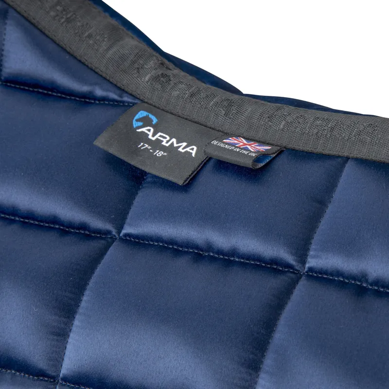 Shires ARMA Eltar Satin Jump Saddlecloth - Navy-3