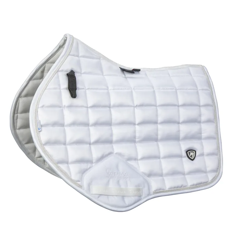 Shires ARMA Eltar Satin Jump Saddlecloth - White