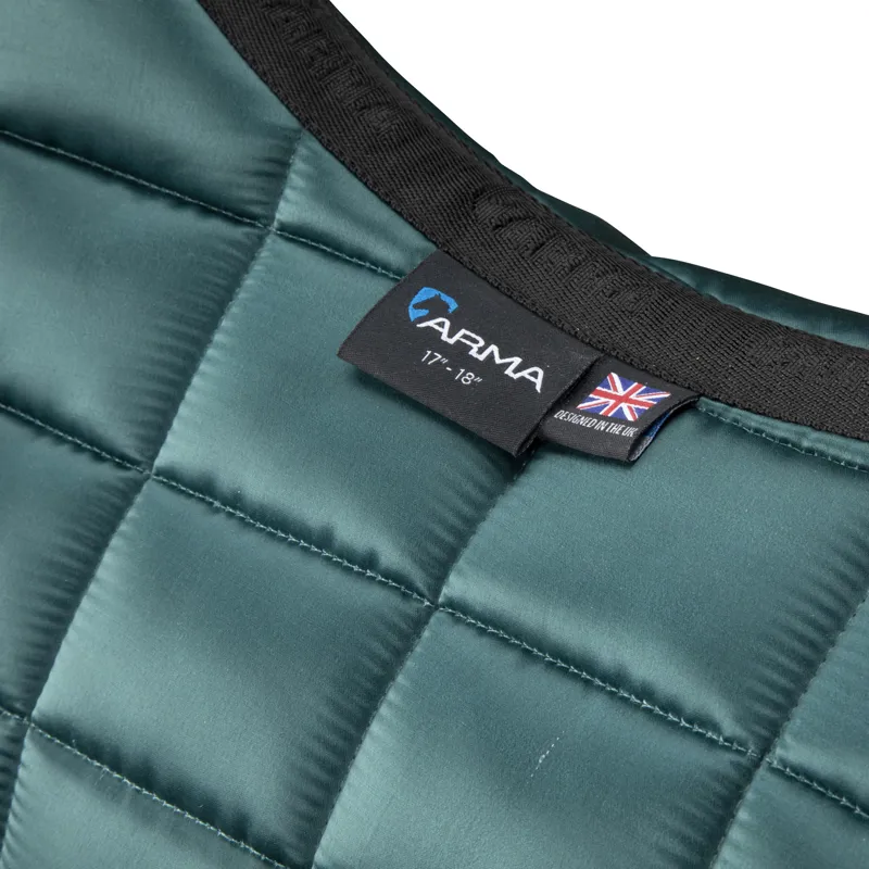 Shires ARMA Eltar Satin Saddlecloth - Green-2
